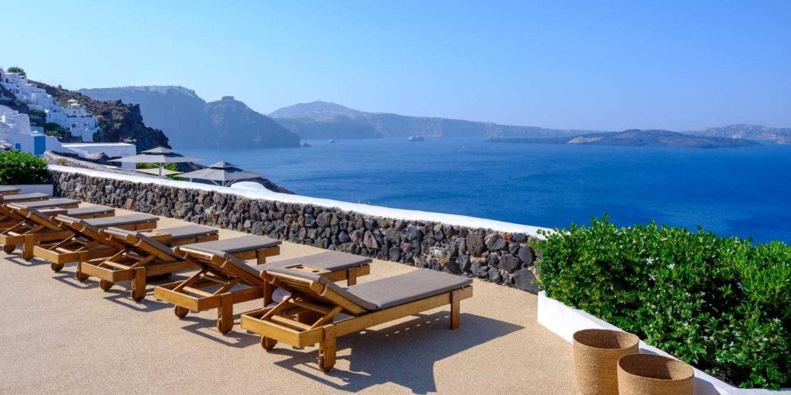 Strogili Aparthotel Oía Exterior foto
